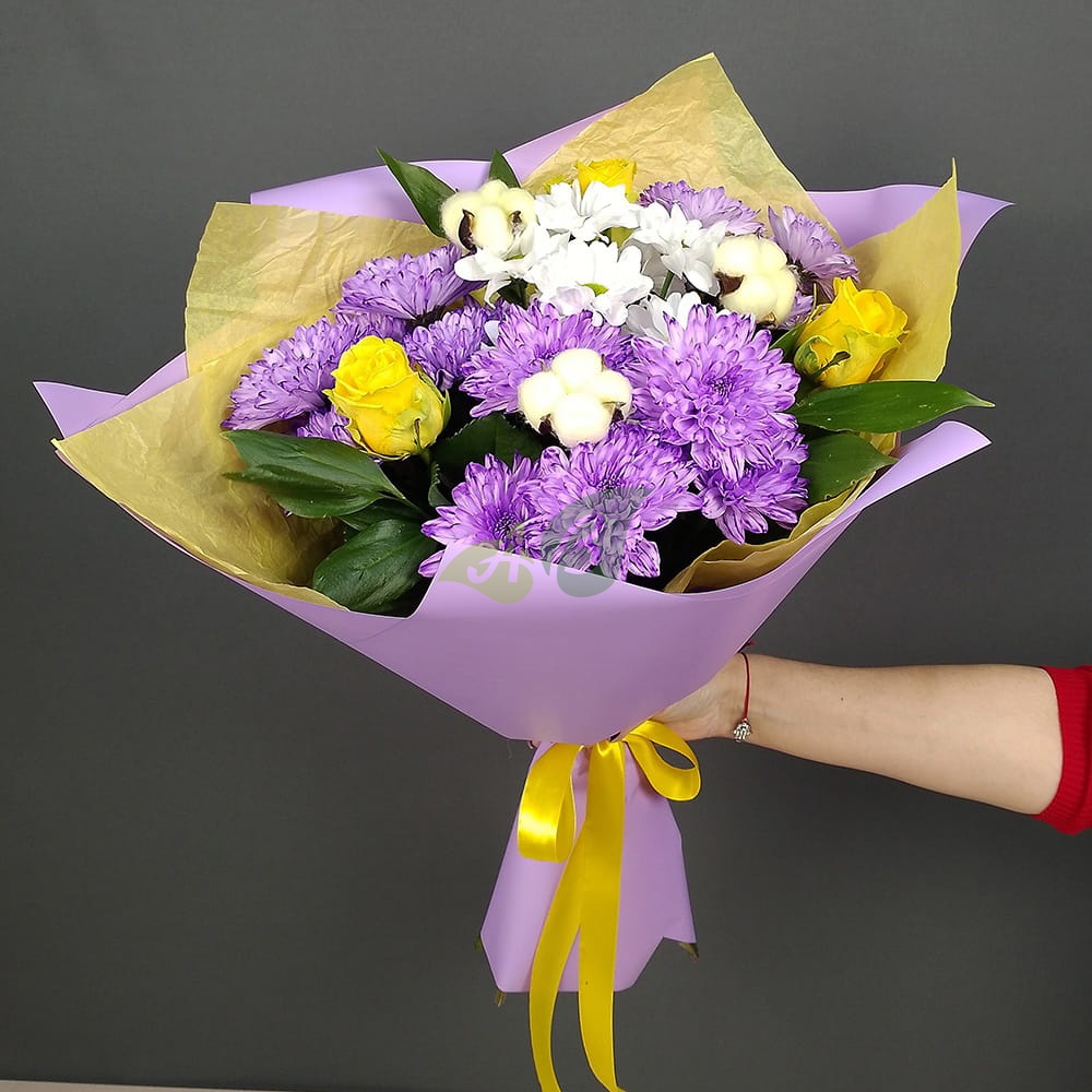 Мужской букет цветов Мозаика